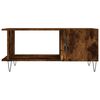 vidaXL Coffee Table Smoked Oak 90x50x40 cm Engineered Wood