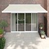 vidaXL Retractable Awning Cream 3.5x2.5 m Fabric and Aluminium