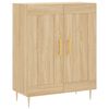 vidaXL Highboard Sonoma Oak 69.5x34x180 cm Engineered Wood