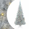 vidaXL Christmas Tree with 300 LEDs with Stand Silver 210 cm PET