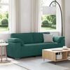vidaXL Sofa Dark Green 219 x 77 x 82 cm Fabric
