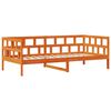vidaXL Daybed with Drawers without Mattress Wax Brown 90x200 cm Solid Wood
