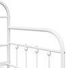 vidaXL Daybed Frame White 75 x 190 cm Powder-Coated Steel