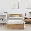 vidaXL Bed Frame Artisan Oak 90 x 200 cm Engineered Wood