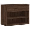 vidaXL Shoe Bench Brown Oak 60x30x45 cm Engineered Wood