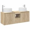 vidaXL Bathroom Cabinet Set 3 pcs Sonoma Oak 49.5 x 44.5 x 66 cm