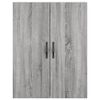 vidaXL Highboard Grey Sonoma 69.5x34x180 cm Engineered Wood