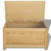 vidaXL Storage Box 90x45x45 cm Solid Oak Wood