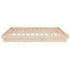 vidaXL Bed Frame without Mattress Solid Wood Small Double