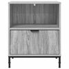 vidaXL Bedside Cabinet with Drawer 2 pcs Grey sonoma 49 x 36 x 61 cm