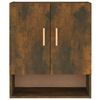 vidaXL Wall Cabinet Smoked Oak 60x31x70 cm Engineered Wood