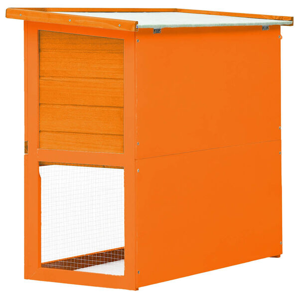 vidaXL Outdoor Rabbit Hutch Small Animal House Pet Cage 1 Door Wood