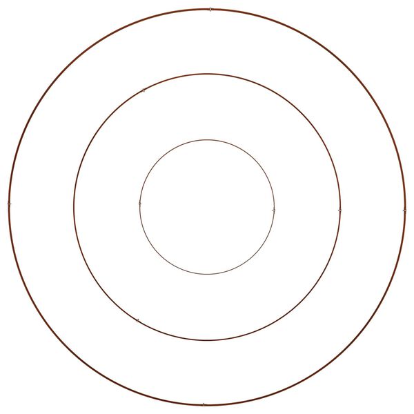 vidaXL Garden Planter Brown 120 x 120 x 20 cm Weathering Steel