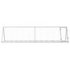 vidaXL Rabbit Hutch Silver 400x105x91 cm Galvanised Steel
