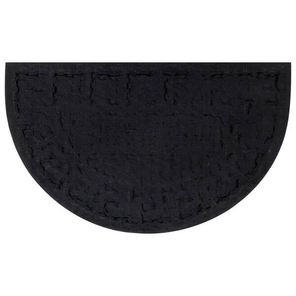 vidaXL Door Mat Half Round 45x75 cm Rubber and Coir