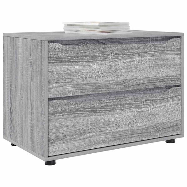 vidaXL Storage Cabinet Grey Sonoma 80 x 48 x 57 cm Engineered Wood