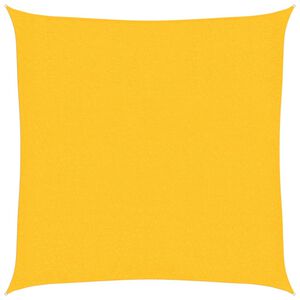 vidaXL Sunshade Sail 160 g/m² Yellow 2.5x2.5 m HDPE