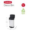 Curver Duo Pedal Bin Deco 23L+23L Silver