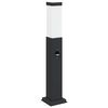 vidaXL Bollard Light with Sensor 50 cm Black IP44