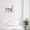 Homemania Wall Decoration Cat 46x37 cm Steel Black