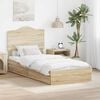 vidaXL Storage Bed with Drawer Sonoma Oak 90 x 200 cm Engineered Wood