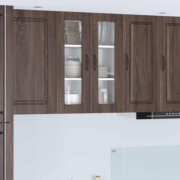 vidaXL Kitchen Cabinet Brown Oak 60 x 31 x 80 cm Engineered Wood