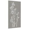 vidaXL Garden Wall Decoration 105x55 cm Corten Steel Bamboo Design