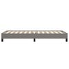 vidaXL Bed Frame without Mattress Dark Grey 90x190 cm Single Single Fabric