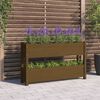 vidaXL Planter Honey Brown 112x25x66 cm Solid Wood Pine