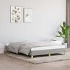 vidaXL Bed Frame without Mattress Light Grey 135x190 cm Double Double Fabric