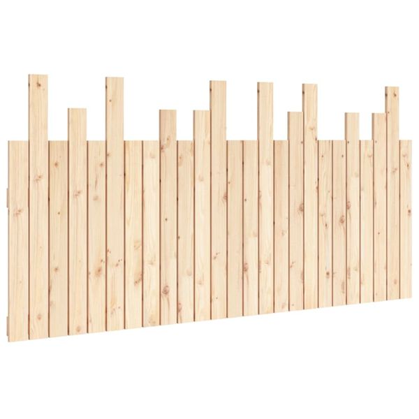 vidaXL Wall Headboard 159.5x3x80 cm Solid Wood Pine