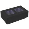 vidaXL Coffee Table with Infinity LED Black 116x69x40 cm