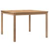 vidaXL Garden Dining Table 110x110x77 cm Solid Teak Wood