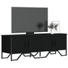 vidaXL TV Cabinet Black 122x34x41 cm Engineered Wood