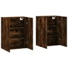 vidaXL Wall Mounted Cabinets 2 pcs Smoked Oak 69.5x34x90 cm