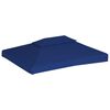 vidaXL 2-Tier Gazebo Top Cover 310 g/m&sup2; 4x3 m Blue