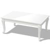 vidaXL High Gloss Coffee Table | High gloss white | MDF, Plastic | Medium