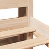 vidaXL Bookcase Bed without Mattress 150x200 cm King Size Solid Wood Pine