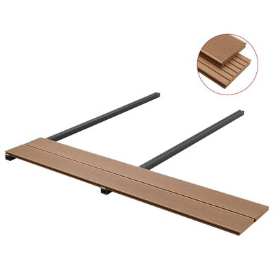 vidaXL WPC Solid Decking Boards with Accessories 26 m² 2.2 m Teak