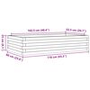 vidaXL Garden Planter 110x60x23 cm Solid Wood Pine