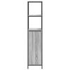 vidaXL Bathroom Cabinet with Shelves Grey Sonoma 36x35x165 cm