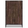 vidaXL Highboard Brown Oak 68x35x106.5 cm Engineered Wood and Metal