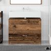 vidaXL Bathroom Cabinet Old Wood 78 x 37 x 59 cm Engineered wood