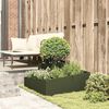 vidaXL Garden Planter Olive Green 80 x 80 x 50 cm Cold-rolled Steel
