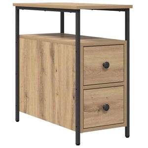 vidaXL Bedside Cabinet Artisan oak 30 x 60 x 60 cm Engineered wood