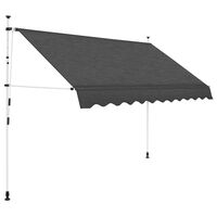vidaXL Manual Retractable Awning 300 cm Anthracite