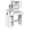 vidaXL Dressing Table with Cabinet White 80x35x132 cm