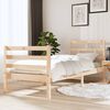 vidaXL Bed Frame without Mattress 75x190 cm Small Single Small Single Solid Wood