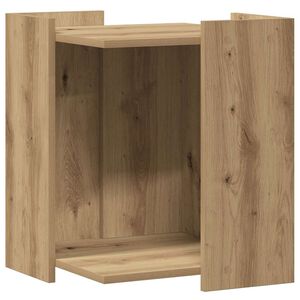 vidaXL Cat Litter Box Enclosure Artisan Oak 42 x 42 x 51 cm