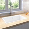 vidaXL Kitchen Sink White 79 x 50 x 31 cm Granite
